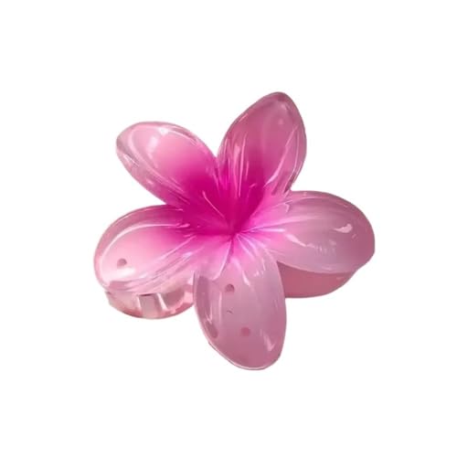 Modische Haarspangen für Damen, Strand, Urlaub, Bohemia, Ei, Blume, große Haarklammer, Haarnadel, Haarschmuck, Styling-Werkzeuge (Rosarot) von HIKOO DAILY