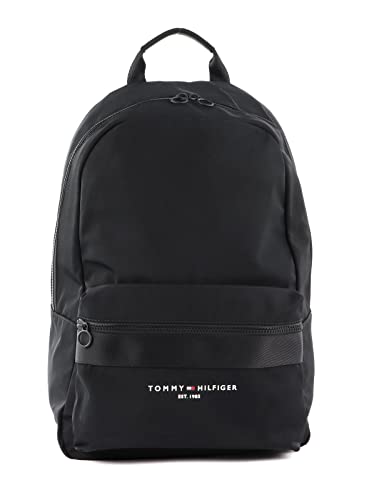 HILFIGER FLAG Herren TH Established Rucksack, Schwarz, One Size von Tommy Hilfiger