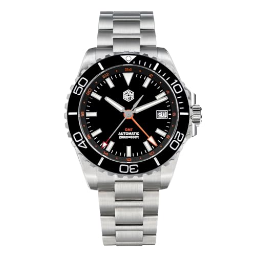 HILLEO San Martin SN0136 Emaille Zifferblatt NH34 Edelstahl Taucher GMT Uhr Automatische Mechanische Saphir Luxus Herrenuhren, V 6, Classic HILLEO San Martin SN0136 Emaille Zifferblatt NH34 Edelstahl Taucher GMT Uhr Automatische Mechanische Saphir Luxus Herrenuhren, V 6, Classic von HILLEO