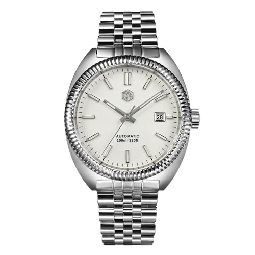 San Martin YN55 Luxus-Herren-Armbanduhr, 40 mm, originelles Design, lässig, sportlich, emailliert, automatische mechanische Uhren, V 3 von HILLEO