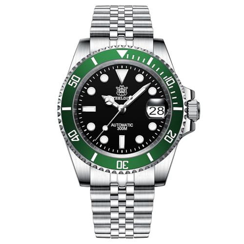 Steeldive SD1953 Mechanische Herren-Armbanduhr, 41 mm, NH35-Uhrwerk, wasserdicht, automatische Taucheruhren, V 7 von HILLEO