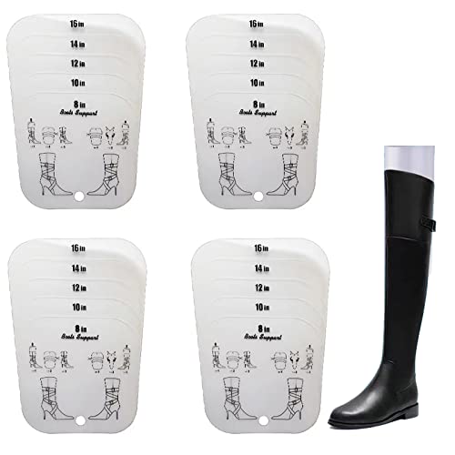 4 Stück Stiefel-Baumschaft-Stiefel Former für kniehohe Stiefel, federbelastet, verstellbar, tolle Unterstützung, formende Einsätze für Damen und Herren Schuhe, 2 Paar, weiß 4 Stück Stiefel-Baumschaft-Stiefel Former für kniehohe Stiefel, federbelastet, verstellbar, tolle Unterstützung, formende Einsätze für Damen und Herren Schuhe, 2 Paar, weiß von HILLHOME