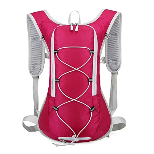 HILPATY 15L Fahrradrucksack, kleiner Rucksack, leichter Wanderrucksack, wasserdicht für Damen und Herren, Sport-Tagesrucksack, MTB-Rucksack, Ski-Rucksack, rose von HILPATY