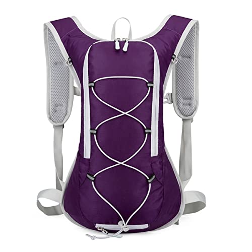 HILPATY 15L Fahrradrucksack, kleiner Rucksack, leichter Wanderrucksack, wasserdicht für Damen und Herren, Sport-Tagesrucksack, MTB-Rucksack, Ski-Rucksack, violett von HILPATY