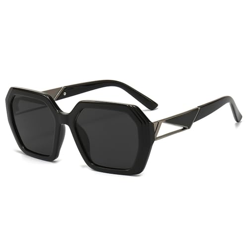 HILQBUFN Irregular Square Sunglasses for Women Large Frame Gradient Hollow UV400 von HILQBUFN