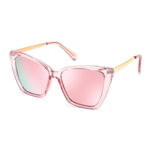 HILQBUFN Polarized Sunglasses for Women Square Retro Sunglasses for Women von HILQBUFN