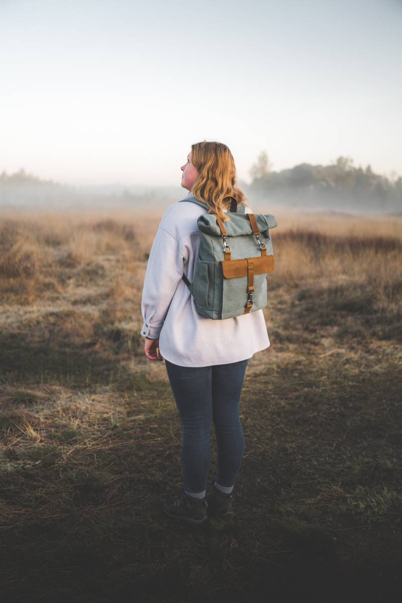 Damenrucksack, Canvas-Rucksack, Lederrucksack, Handgefertigter Rucksack, Unisex-Rucksack Damenrucksack, Canvas-Rucksack, Lederrucksack, Handgefertigter Rucksack, Unisex-Rucksack von HILVAH