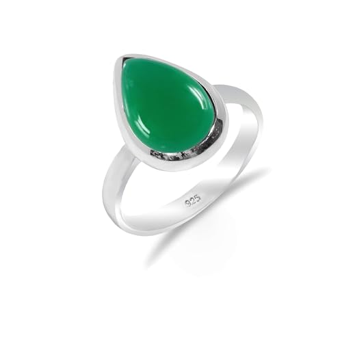 Damen Edelsteinring 925 Sterling Silber Ring mit grünem Onyx Edelstein Naturring Verlobungsring für Sie Herrenring Handgefertigter Ring für Männer RH-07-GRNX-12 Damen Edelsteinring 925 Sterling Silber Ring mit grünem Onyx Edelstein Naturring Verlobungsring für Sie Herrenring Handgefertigter Ring für Männer RH-07-GRNX-12 von HIMALYA QUARTZ