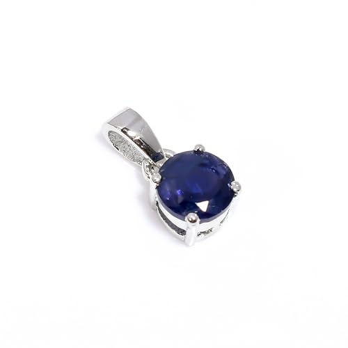 HIMALYA QUARTZ Damen Anhänger 925 Silber Natur Edelstein Minimalistischer Charm Handgefertigt Boho Zartes Design Anhänger SP19-59-24-Silber von HIMALYA QUARTZ