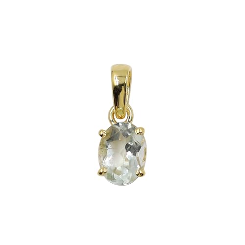 HIMALYA QUARTZ Grüner Amethyst 925 Sterling Silber Edelstein Charm Anhänger für Frauen -7x9mm Oval Form Handgefertigter Anhänger für Frauen HIMALYA QUARTZ Grüner Amethyst 925 Sterling Silber Edelstein Charm Anhänger für Frauen -7x9mm Oval Form Handgefertigter Anhänger für Frauen von HIMALYA QUARTZ