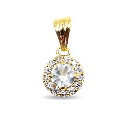 HIMALYA QUARTZ Natürlicher Aquamarin Charm Anhänger Halskette für Sie Handgefertigter Edelstein Anhänger Schmuck HIMALYA QUARTZ Natürlicher Aquamarin Charm Anhänger Halskette für Sie Handgefertigter Edelstein Anhänger Schmuck von HIMALYA QUARTZ