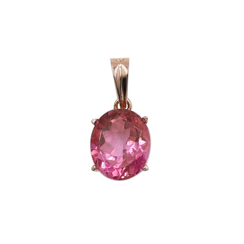 HIMALYA QUARTZ Natürlicher Rosa Topas Charm Anhänger Halskette für Sie Handgefertigter Edelstein Anhänger Schmuck HIMALYA QUARTZ Natürlicher Rosa Topas Charm Anhänger Halskette für Sie Handgefertigter Edelstein Anhänger Schmuck von HIMALYA QUARTZ