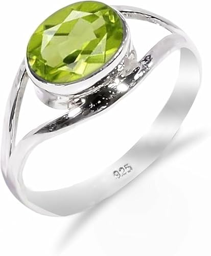 HIMALYA QUARTZ Silberring Damen, Ring mit modernem Design 100% natürlicher Peridot Steinring Boho 925 Silberring RB-01-PRDT-11 HIMALYA QUARTZ Silberring Damen, Ring mit modernem Design 100% natürlicher Peridot Steinring Boho 925 Silberring RB-01-PRDT-11 von HIMALYA QUARTZ