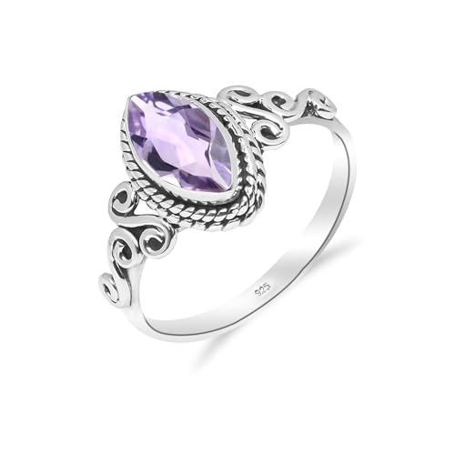 Ring Mit Stein Rosa Amethyst Edelstein 925 Sterling Silber Handgefertigter Solitär Verlobungsring für Frauen Ring Mit Stein Rosa Amethyst Edelstein 925 Sterling Silber Handgefertigter Solitär Verlobungsring für Frauen von HIMALYA QUARTZ