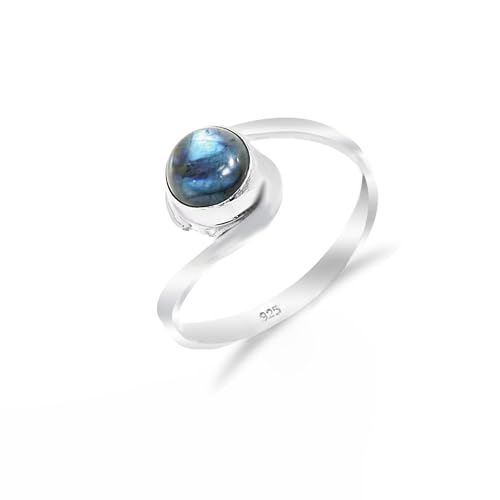 Ring für Damen aus Silber - Handgefertigter Ring - 925er Sterlingsilber - Natürlicher Geburtsstein - Amethyst-Mystischer Topas-Sonnenstein-Schwarzer Onyx - Vintage Herrenring RB-06-LBRDT-11 Ring für Damen aus Silber - Handgefertigter Ring - 925er Sterlingsilber - Natürlicher Geburtsstein - Amethyst-Mystischer Topas-Sonnenstein-Schwarzer Onyx - Vintage Herrenring RB-06-LBRDT-11 von HIMALYA QUARTZ