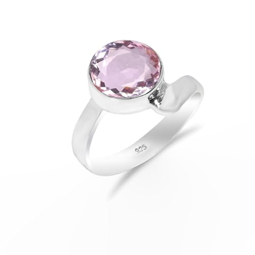 Rosa Amethyst Edelstein 925 Sterling Silber Handgefertigter Solitär Traditioneller Verlobungsring für Damen und Herren HQ-SR14-PAMTST-5.5 Rosa Amethyst Edelstein 925 Sterling Silber Handgefertigter Solitär Traditioneller Verlobungsring für Damen und Herren HQ-SR14-PAMTST-5.5 von HIMALYA QUARTZ
