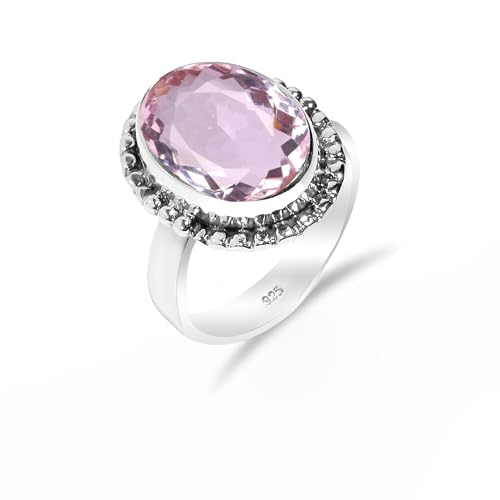 Rosa Amethyst Edelstein 925 Sterling Silber Handgefertigter Solitär Traditioneller Verlobungsring für Damen und Herren HQ-SR32-PAMTST-4.5 Rosa Amethyst Edelstein 925 Sterling Silber Handgefertigter Solitär Traditioneller Verlobungsring für Damen und Herren HQ-SR32-PAMTST-4.5 von HIMALYA QUARTZ