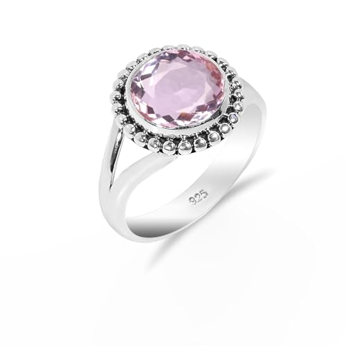 Rosa Amethyst Edelstein 925 Sterling Silber Handgefertigter Solitär Traditioneller Verlobungsring für Damen und Herren HQ-SR34-PAMTST-3.5 Rosa Amethyst Edelstein 925 Sterling Silber Handgefertigter Solitär Traditioneller Verlobungsring für Damen und Herren HQ-SR34-PAMTST-3.5 von HIMALYA QUARTZ