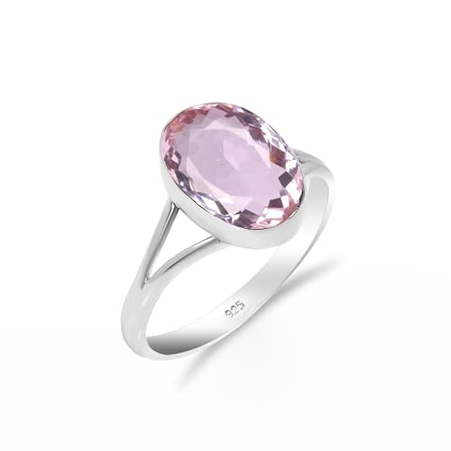 Rosa Amethyst Edelstein 925 Sterling Silber Handgefertigter Solitär Traditioneller Verlobungsring für Damen und Herren HQ-SR65-PAMTST-11.5 Rosa Amethyst Edelstein 925 Sterling Silber Handgefertigter Solitär Traditioneller Verlobungsring für Damen und Herren HQ-SR65-PAMTST-11.5 von HIMALYA QUARTZ