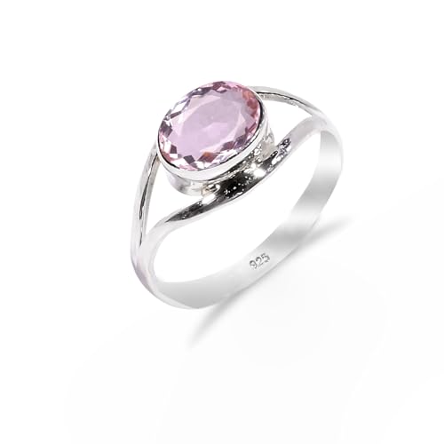 Rosa Amethyst Edelstein 925 Sterling Silber Handgefertigter Solitär Traditioneller Verlobungsring für Damen und Herren RB-01-PAMTST-12 Rosa Amethyst Edelstein 925 Sterling Silber Handgefertigter Solitär Traditioneller Verlobungsring für Damen und Herren RB-01-PAMTST-12 von HIMALYA QUARTZ
