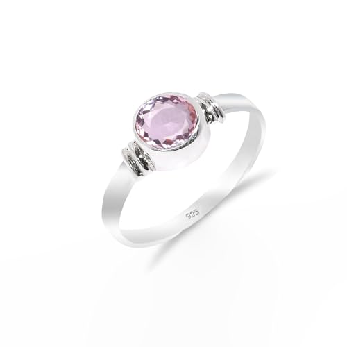 Rosa Amethyst Edelstein 925 Sterling Silber Handgefertigter Solitär Traditioneller Verlobungsring für Damen und Herren RB-05-PAMTST-11.5 Rosa Amethyst Edelstein 925 Sterling Silber Handgefertigter Solitär Traditioneller Verlobungsring für Damen und Herren RB-05-PAMTST-11.5 von HIMALYA QUARTZ