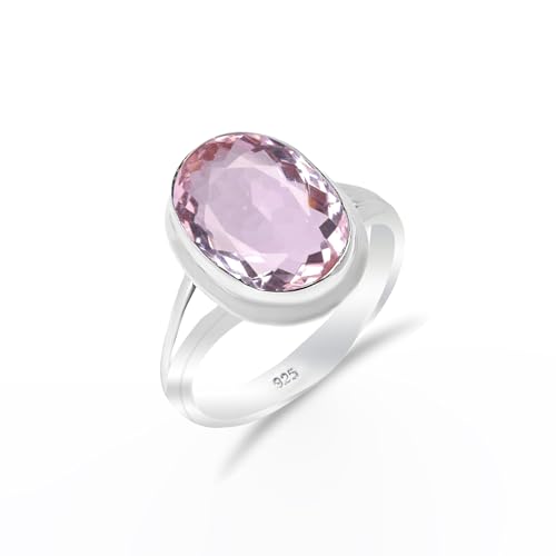 Rosa Amethyst Edelstein 925 Sterling Silber Handgefertigter Solitär Traditioneller Verlobungsring für Damen und Herren RH-06-PAMTST-4.5 Rosa Amethyst Edelstein 925 Sterling Silber Handgefertigter Solitär Traditioneller Verlobungsring für Damen und Herren RH-06-PAMTST-4.5 von HIMALYA QUARTZ