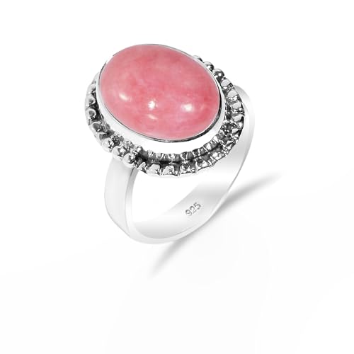 Rosa Opal Edelstein 925 Sterling Silber Handgefertigter Solitär Traditioneller Verlobungsring für Damen und Herren HQ-SR32-PNKOPL-6.5 Rosa Opal Edelstein 925 Sterling Silber Handgefertigter Solitär Traditioneller Verlobungsring für Damen und Herren HQ-SR32-PNKOPL-6.5 von HIMALYA QUARTZ