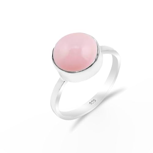 Rosa Opal Edelstein 925 Sterling Silber Handgefertigter Solitär Traditioneller Verlobungsring für Damen und Herren HQ-SR57-PNKOPL-8.5 Rosa Opal Edelstein 925 Sterling Silber Handgefertigter Solitär Traditioneller Verlobungsring für Damen und Herren HQ-SR57-PNKOPL-8.5 von HIMALYA QUARTZ