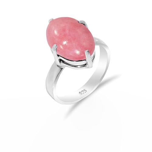 Rosa Opal Edelstein 925 Sterling Silber Handgefertigter Solitär Traditioneller Verlobungsring für Damen und Herren RH-02-PNKOPL-6.5 Rosa Opal Edelstein 925 Sterling Silber Handgefertigter Solitär Traditioneller Verlobungsring für Damen und Herren RH-02-PNKOPL-6.5 von HIMALYA QUARTZ