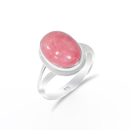 Rosa Opal Edelstein 925 Sterling Silber Handgefertigter Solitär Traditioneller Verlobungsring für Damen und Herren RH-06-PNKOPL-11.5 Rosa Opal Edelstein 925 Sterling Silber Handgefertigter Solitär Traditioneller Verlobungsring für Damen und Herren RH-06-PNKOPL-11.5 von HIMALYA QUARTZ