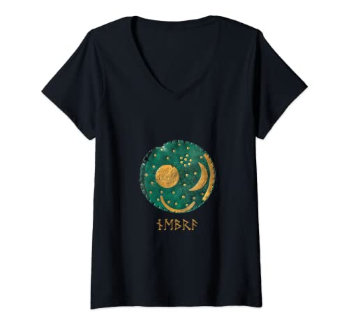 Damen HIMMELSSCHEIBE VON NEBRA T-Shirt mit V-Ausschnitt Damen HIMMELSSCHEIBE VON NEBRA T-Shirt mit V-Ausschnitt von HIMMELSSCHEIBE VON NEBRA