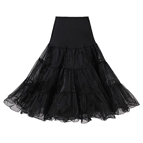 HIMRY Reifrock/Unterrock/Petticoat/Wedding Bridal Petticoat für Wedding Kleid Ballkleid Abendkleid Brautkleid, Size N (Normale), für Gr.34 bis Gr.44, Schwarz, KXB0007 Black von HIMRY