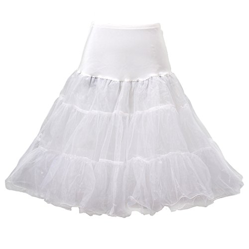 HIMRY Reifrock/Unterrock/Petticoat/Wedding Bridal Petticoat für Wedding Kleid Ballkleid Abendkleid Brautkleid, Size N (Normale), für Gr.34 bis Gr.44, Weiß, KXB0007 White von HIMRY