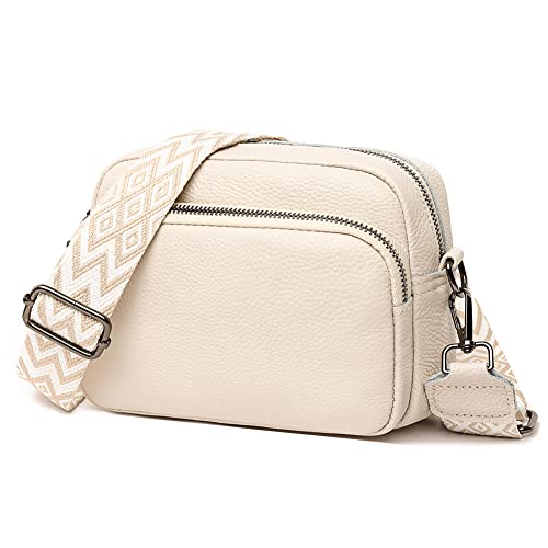 HIMS Crossbody Bag Damen Breiter Gurt, Bauchtasche Damen Leder Geldbörse, kleine Umhängetaschen für Damen, Handtaschen mit abnehmbarem Schultergurt von HIMS