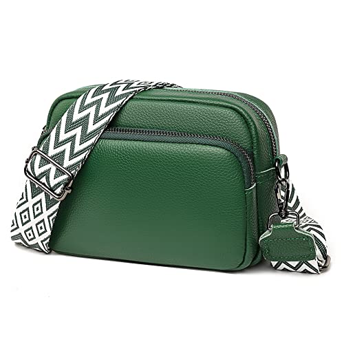 HIMS Crossbody Bag Damen Breiter Gurt, Bauchtasche Damen Leder Geldbörse, kleine Umhängetaschen für Damen, Handtaschen mit abnehmbarem Schultergurt von HIMS