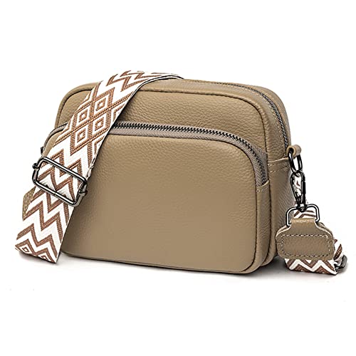 HIMS Crossbody Bag Damen Breiter Gurt, Bauchtasche Damen Leder Geldbörse, kleine Umhängetaschen für Damen, Handtaschen mit abnehmbarem Schultergurt von HIMS