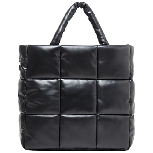 HIMS Puffer Tote Bag Damen, Gesteppte Hobo Umhängetasche für Damen, Down Gepolsterte Umhängetasche mit Breiter Riemen, Große Kapazität Ästhetische Handtasche von HIMS