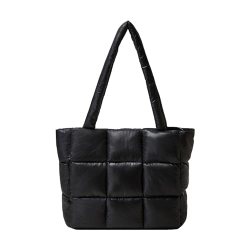 HIMS Puffer Tote Bag Damen, Gesteppte Umhängetasche für Damen, Down Gepolsterte Umhängetasche mit Breiter Riemen, Große Kapazität Ästhetische Handtasche von HIMS