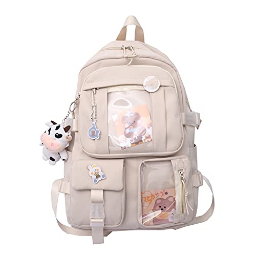 Kawaii Rucksack für Mädchen und Studenten, japanischer Kawaii-Rucksack mit Nadeln und Zubehör, Lolita-Rucksack für Mädchen, Schule, Kawaii, Segeltuchtasche, japanische Harajukue, #05 von HIMS