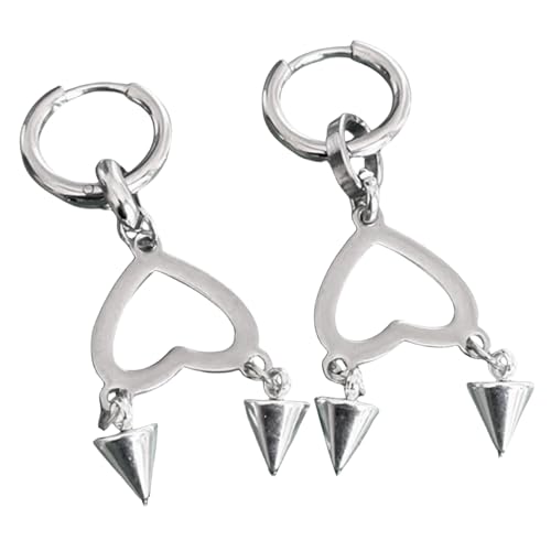 1 Paar einzigartige Herz-Ohrringe, Legierung, Ohrschmuck, Legierung, Textur, geeignet für modisches Outfit, Modeschmuck 1 Paar einzigartige Herz-Ohrringe, Legierung, Ohrschmuck, Legierung, Textur, geeignet für modisches Outfit, Modeschmuck von HINAYOSAN