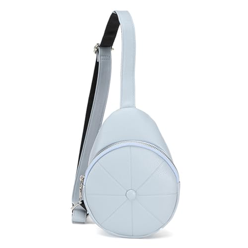 2023 Neue Hüfttasche PU Pack Große Kapazität Mode Gürtel Brust für Frauen Mädchen Vielseitige Crossbody Waist Pack Damen Crossbody Bag, blau, Mass Beauty von HINAYOSAN