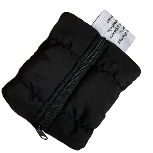 Auffälliger Ohrhörer-Halter und Münzgeldbörse, weiche Lippenstift-Aufbewahrungstasche für tägliches Pendeln und Reisen, Münzgeldbörse für Damen, Schwarz , Mass Beauty Auffälliger Ohrhörer-Halter und Münzgeldbörse, weiche Lippenstift-Aufbewahrungstasche für tägliches Pendeln und Reisen, Münzgeldbörse für Damen, Schwarz , Mass Beauty von HINAYOSAN