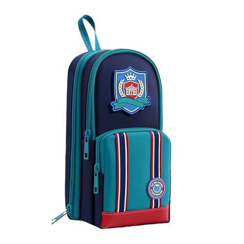 Cartoon Federmäppchen Hohe Kapazität Stifttaschen mit mehreren Fächern und Griff für Stifte Marker Schreibzubehör Federmäppchen Schwarz Spezial Big Yoeeg Oxford Stoff, blau Cartoon Federmäppchen Hohe Kapazität Stifttaschen mit mehreren Fächern und Griff für Stifte Marker Schreibzubehör Federmäppchen Schwarz Spezial Big Yoeeg Oxford Stoff, blau von HINAYOSAN