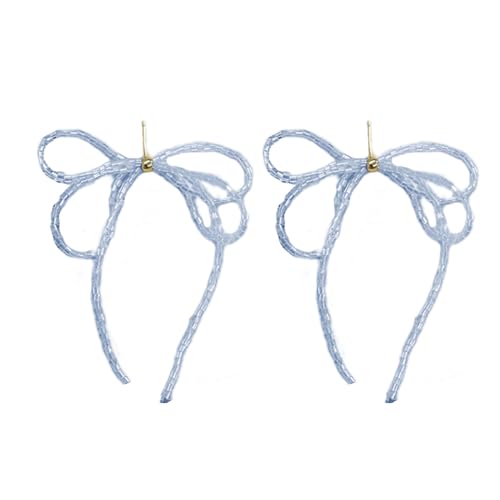 Einfache Perlenohrringe mit Schleife, modisch, baumelnde Quasten, Anhänger, Ohrringe, Partyschmuck, Winter-Charm-Ohrring, elegante Perlenschleife, einfach zu verwenden, Einheitsgröße, Wie beschrieben von HINAYOSAN