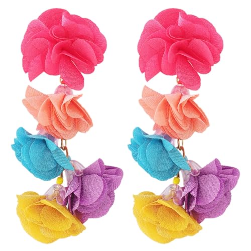 Elegante Blumen-Ohrringe, handgefertigt, Blumen-Ohrringe, übertriebenes Ornament für Frauen und Mädchen, Kunstblumen-Schmuck, Einheitsgröße, Wie beschrieben, Wie beschrieben Elegante Blumen-Ohrringe, handgefertigt, Blumen-Ohrringe, übertriebenes Ornament für Frauen und Mädchen, Kunstblumen-Schmuck, Einheitsgröße, Wie beschrieben, Wie beschrieben von HINAYOSAN