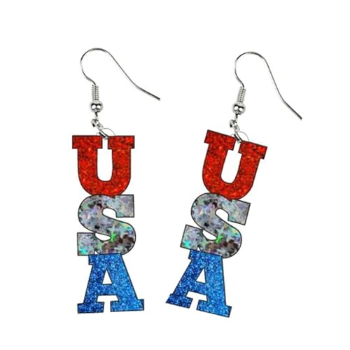 Gestreifte Acryl-Herz- und Stern-Ohrringe, leicht, bequemes Design, Ohrschmuck für den täglichen Gebrauch, trendiges Büro- und Party-Ohr-Zubehör, Einheitsgröße, Wie beschrieben, Wie beschrieben von HINAYOSAN
