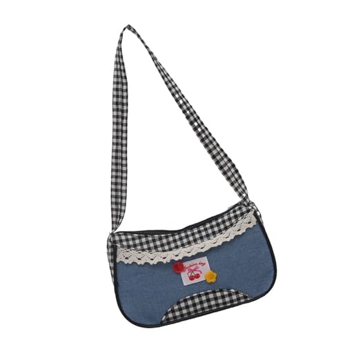 HINAYOSAN Anspruchsvolle Damen-Unterarm-Geldbörse, atmungsaktiver Stoff, geräumiger Innenraum mit Reißverschlüssen, für Reisen, Arbeit, Jeans, Tasche mit Taschen, Schwarz , One Size von HINAYOSAN