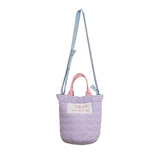 HINAYOSAN Crossbody-Tasche, Handtaschen, Schultertaschen für Mädchen, Damen, Geldbörse, Tasche, modische Kosmetiktasche mit Riemen, Original Purple, One Size von HINAYOSAN