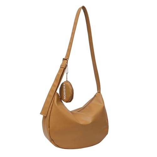 HINAYOSAN Dumpling Underarm Shoulder Bag Crossbody Bags Large Capacity Satchel For Fashion Individuals Dumpling Bag Large, khaki, One Size von HINAYOSAN