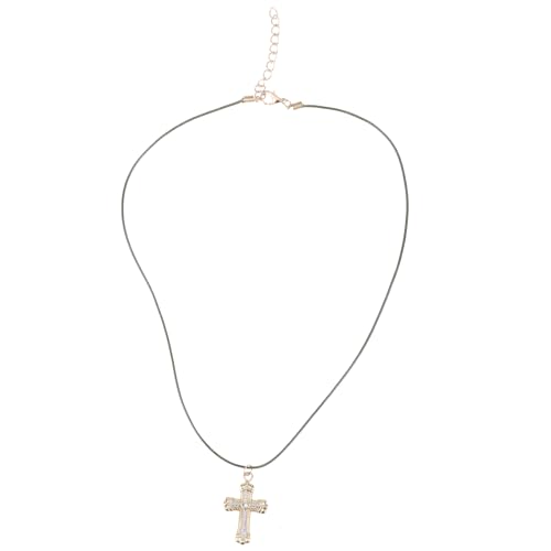 HINAYOSAN Edelstahl-Schmuck-Anhänger, Halskette, einzigartige Halskette, verstellbare Länge, Unisex-Halsschmuck für den täglichen Gebrauch, Party, stilvolles, religiöses Accessoire, Einheitsgröße, Wie von HINAYOSAN